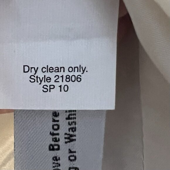 J. Crew Women's Jacket Peacoat Size 8 Ivory 100% Cotton Lined Pockets Buttons - Picture 7 of 7